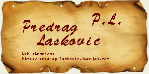 Predrag Lasković vizit kartica